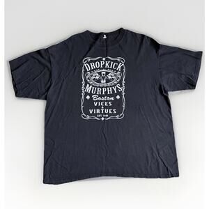 Dropkick Murphys Band Short Sleeve T-Shirt Vintage, Size 2XL (RARE)